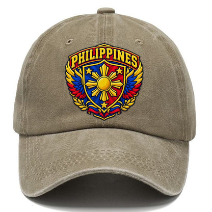 Philippines Retro Badge Country Logos Classic Cap – Warm Sand