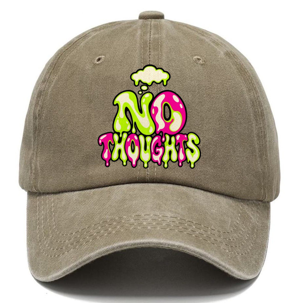 No Thoughts Crazy Styles Classic Cap – Warm Sand
