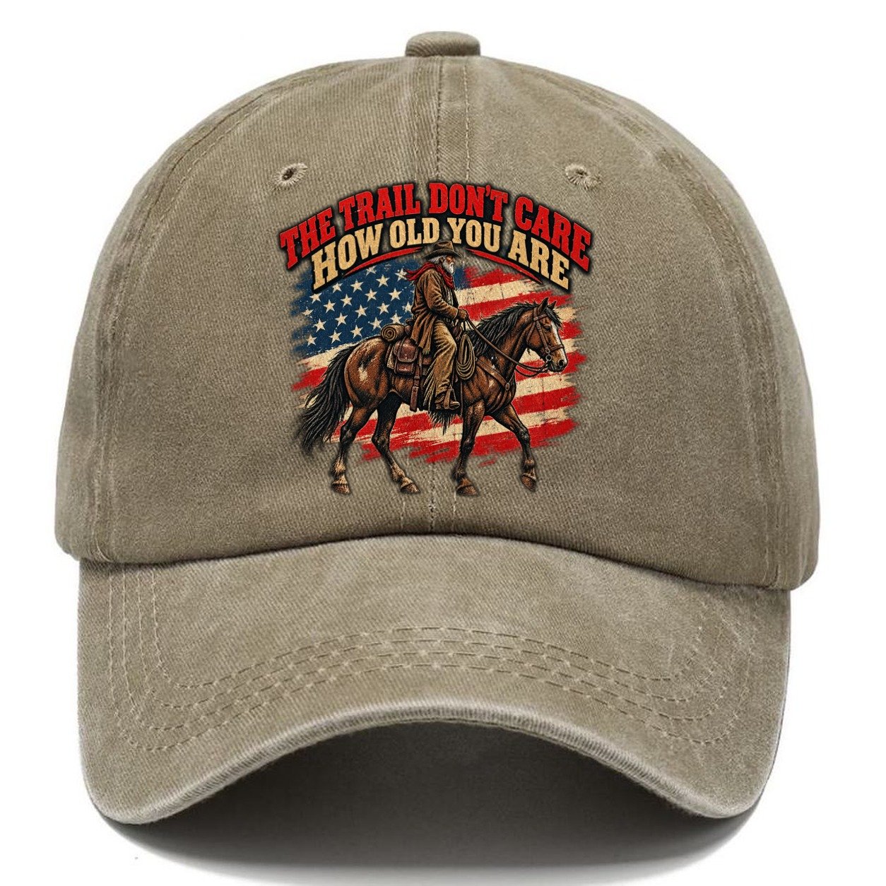 The Trail Don T Care How Old You Are Old Man Strong Classic Cap – Warm Sand