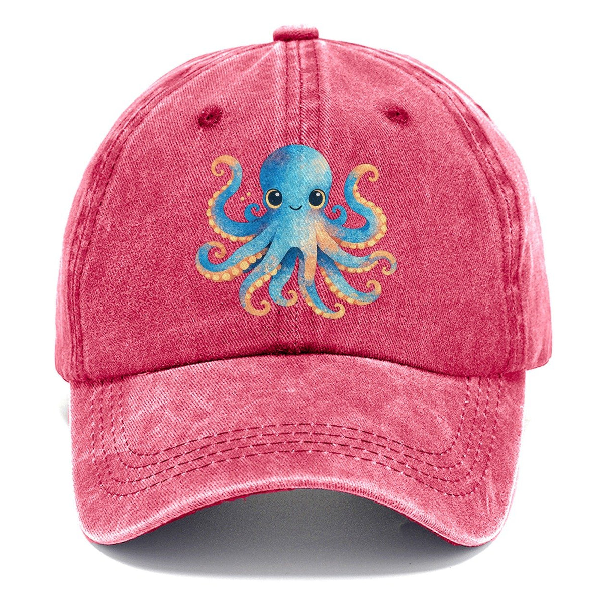 Cute Octopus Creature Classic Cap – Pomegranate Blush