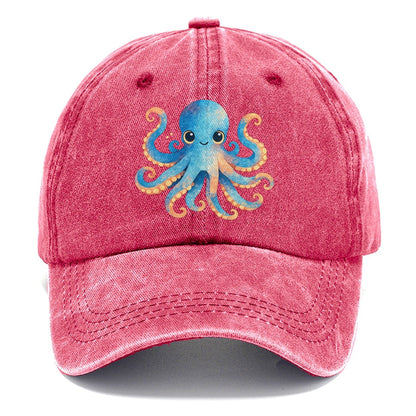 Cute Octopus Creature Classic Cap – Pomegranate Blush