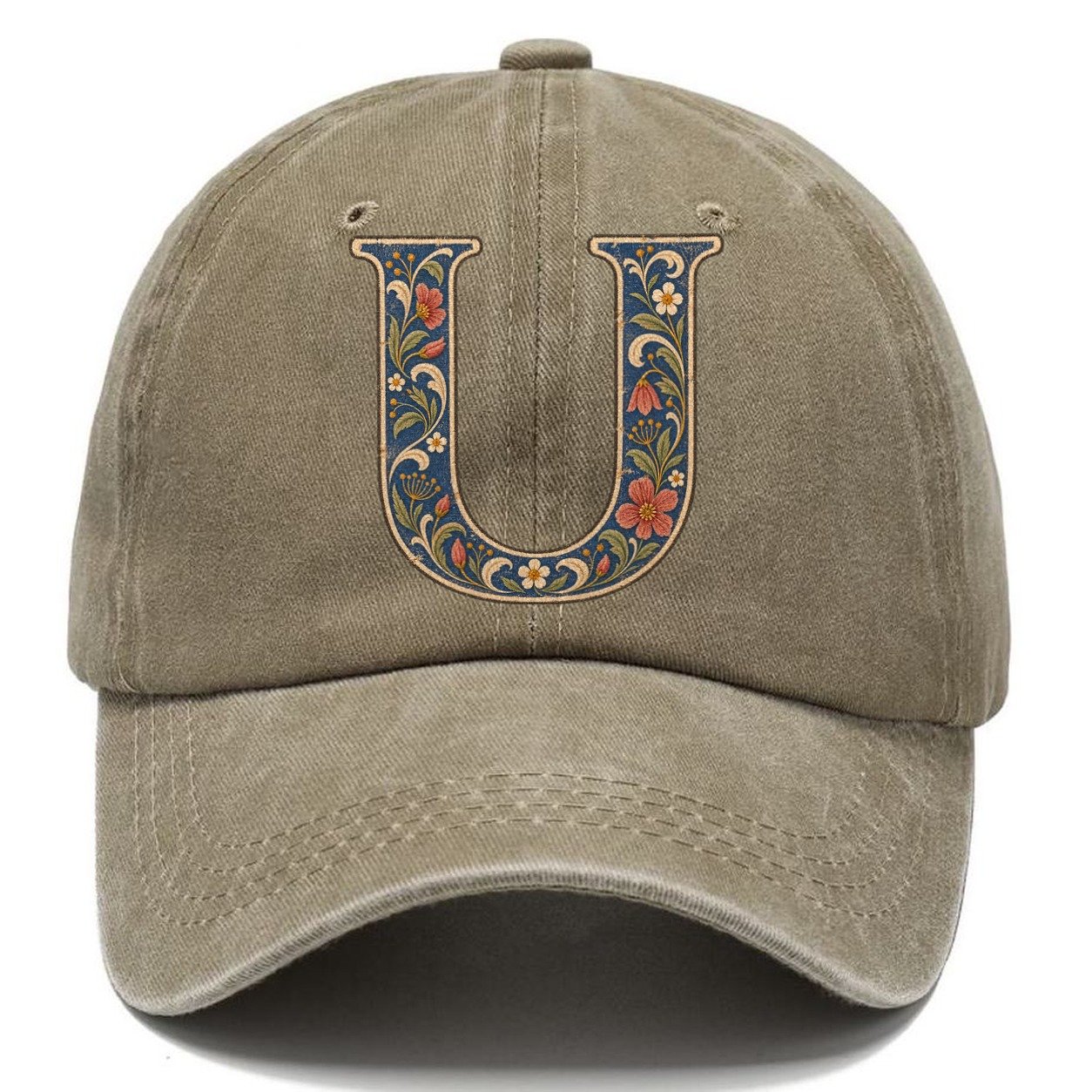 Wildflower U Monogram Classic Cap – Warm Sand