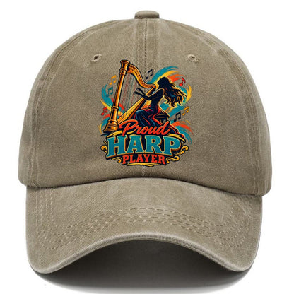 Proud Harp Player Music Instruments Classic Cap – Warm Sand