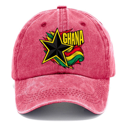 Ghana Black Star Classic Cap – Pomegranate Blush