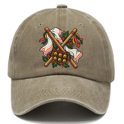Morris Dance Bells Sticks And Handkerchiefs Uk Culture Heritage Classic Cap – Warm Sand
