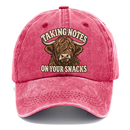 Highland Snack Notes Character Club Classic Cap – Pomegranate Blush