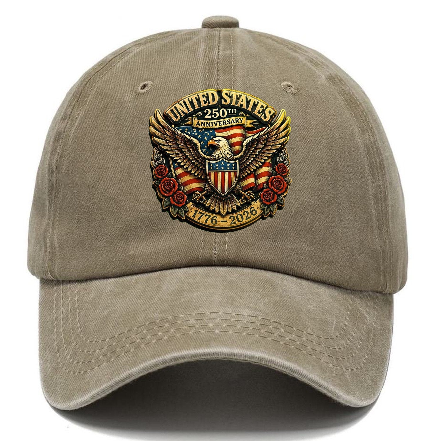 Us 250Th Medallion Classic Cap – Warm Sand