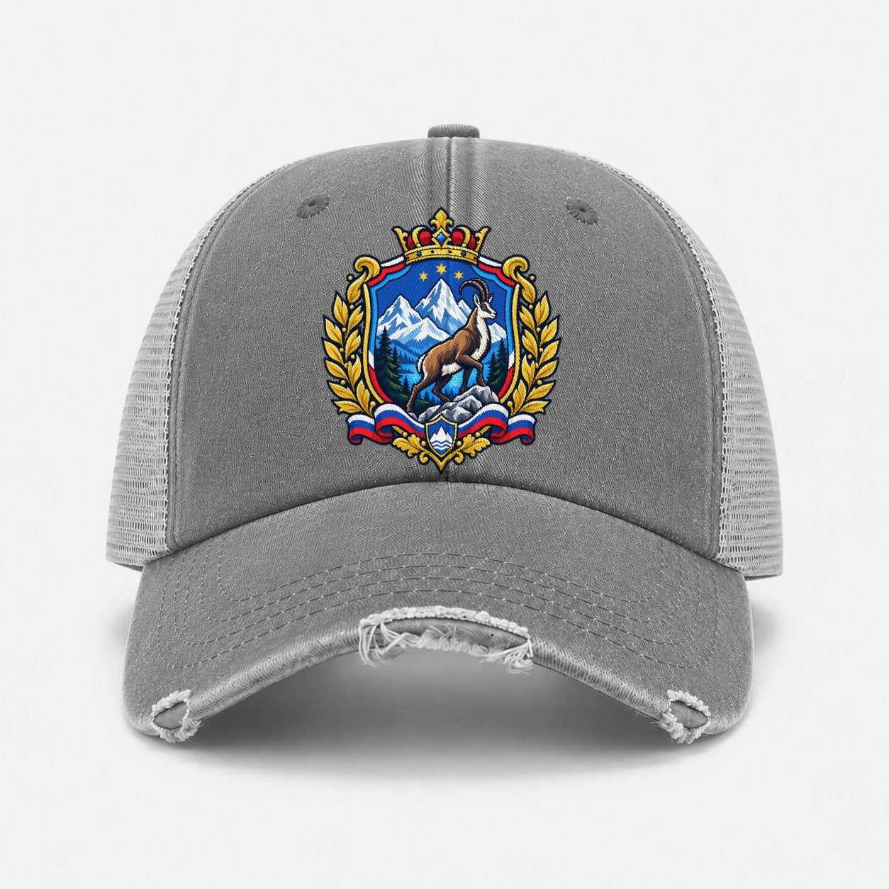 Grey — front view