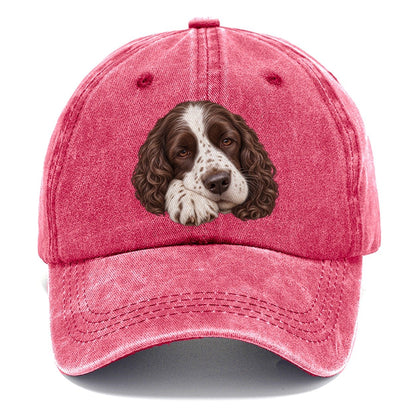 Springer Sleepy Paw Fold Pastimes Companions Classic Cap – Pomegranate Blush