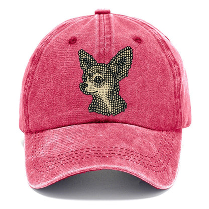 Chihuahua Side Glance Classic Cap – Pomegranate Blush