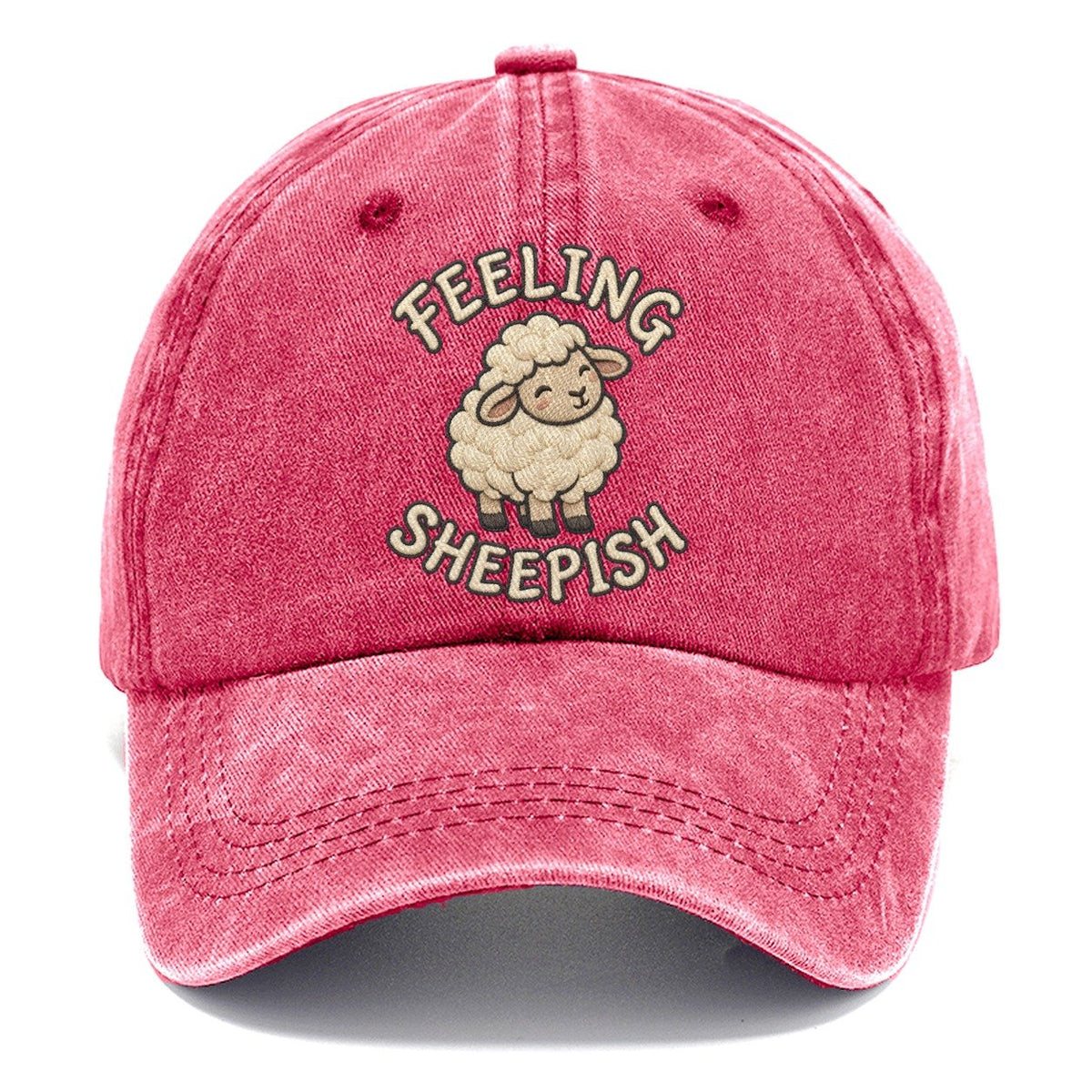 Sheep Animal Puns Classic Cap – Pomegranate Blush