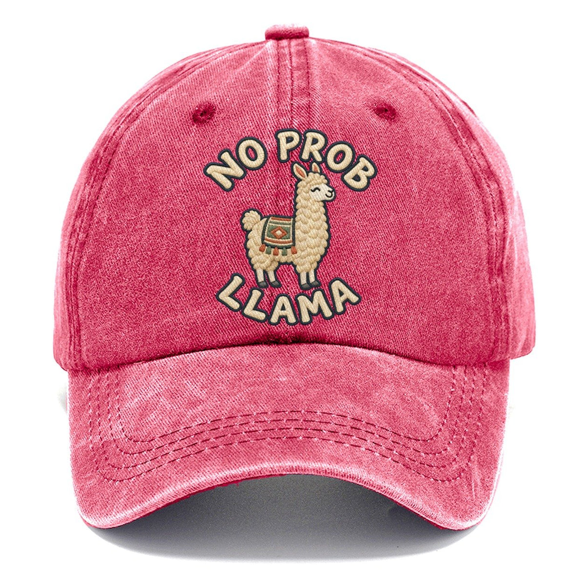 Llama Animal Puns Classic Cap – Pomegranate Blush