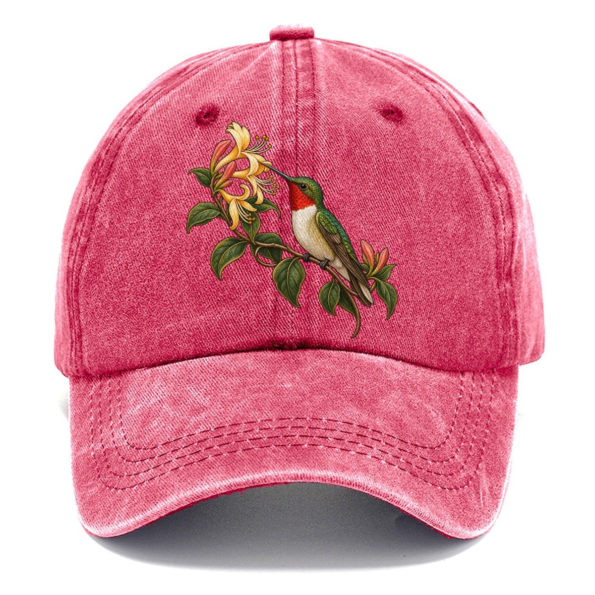 Hummingbird Honeysuckle Reach Character Club Classic Cap – Pomegranate Blush