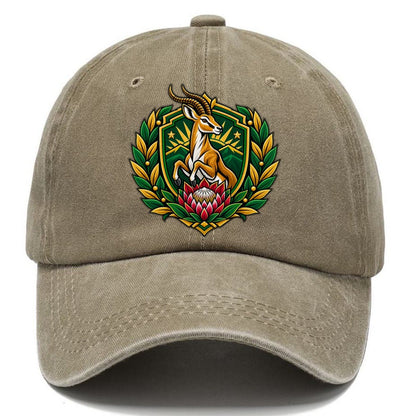 South Africa Heraldic Crest Country Logos Classic Cap – Warm Sand