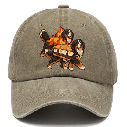 2 Bernese Mountain Dogs In Halloween Costumes Hdp 50 Parade Lineup Halloween Dog Parade Classic Cap – Warm Sand