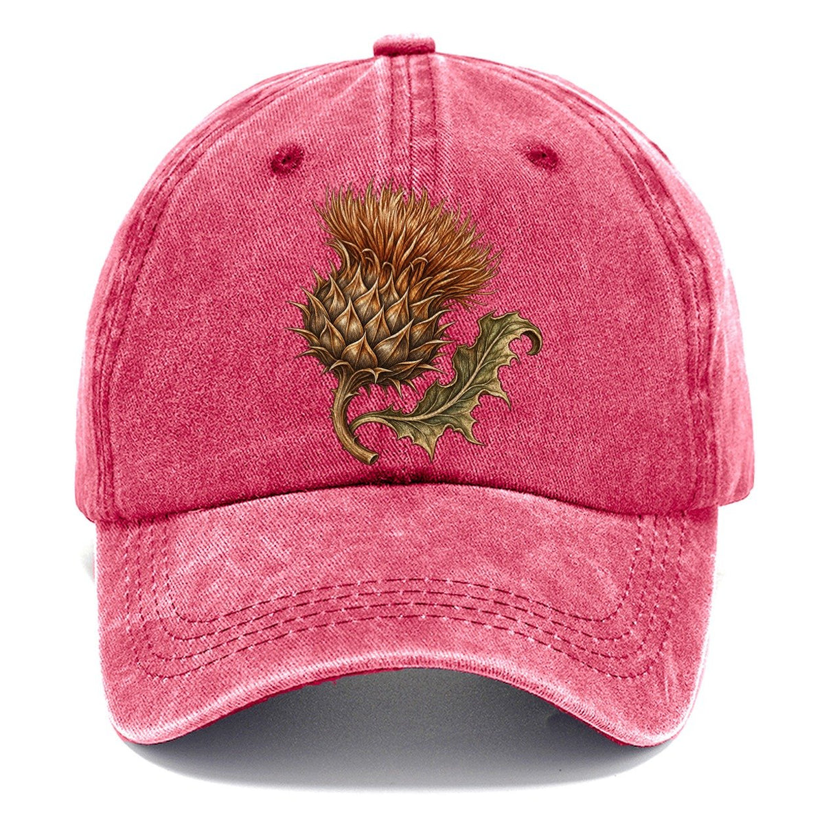 Copper Thistle Curled Leaf Pastimes Companions Classic Cap – Pomegranate Blush