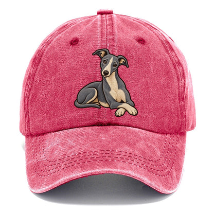 Blue Whippet Lounging Fan Favorites Classic Cap – Pomegranate Blush