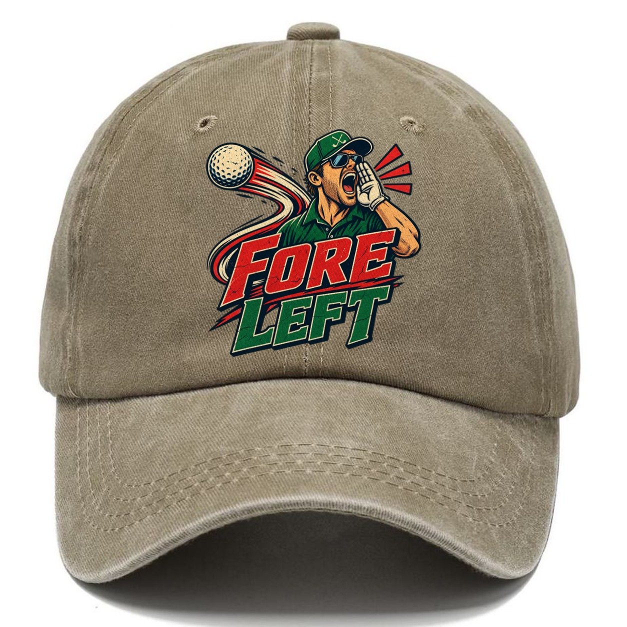 Fore Left Golf Life Classic Cap – Warm Sand
