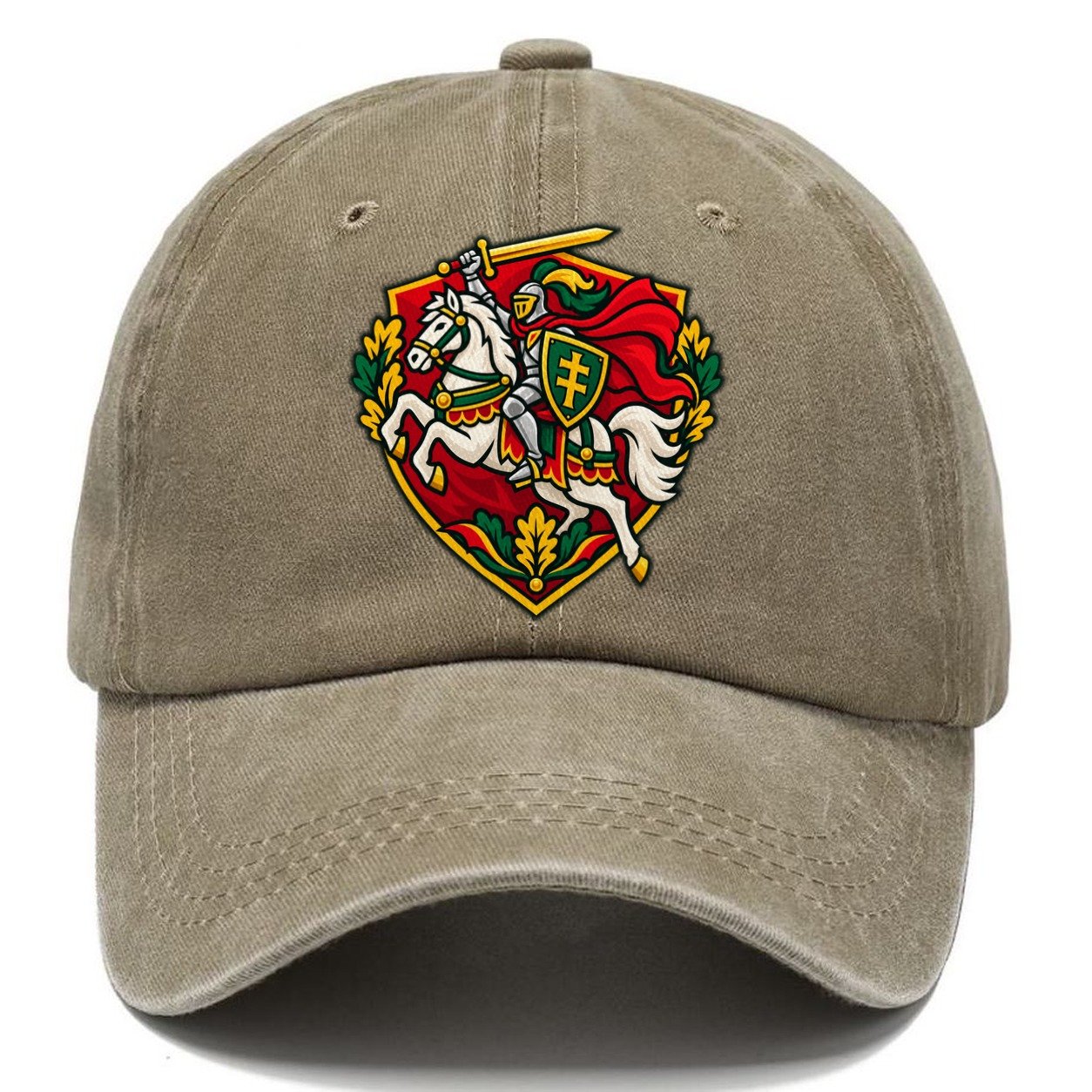 Lithuania Minimal Emblem Country Logos Classic Cap – Warm Sand