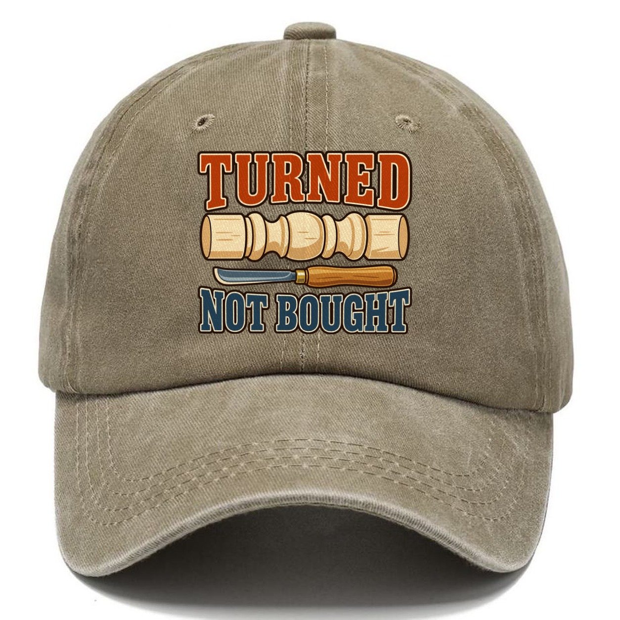 Turned Not Bought Woodworking Classic Cap – Warm Sand