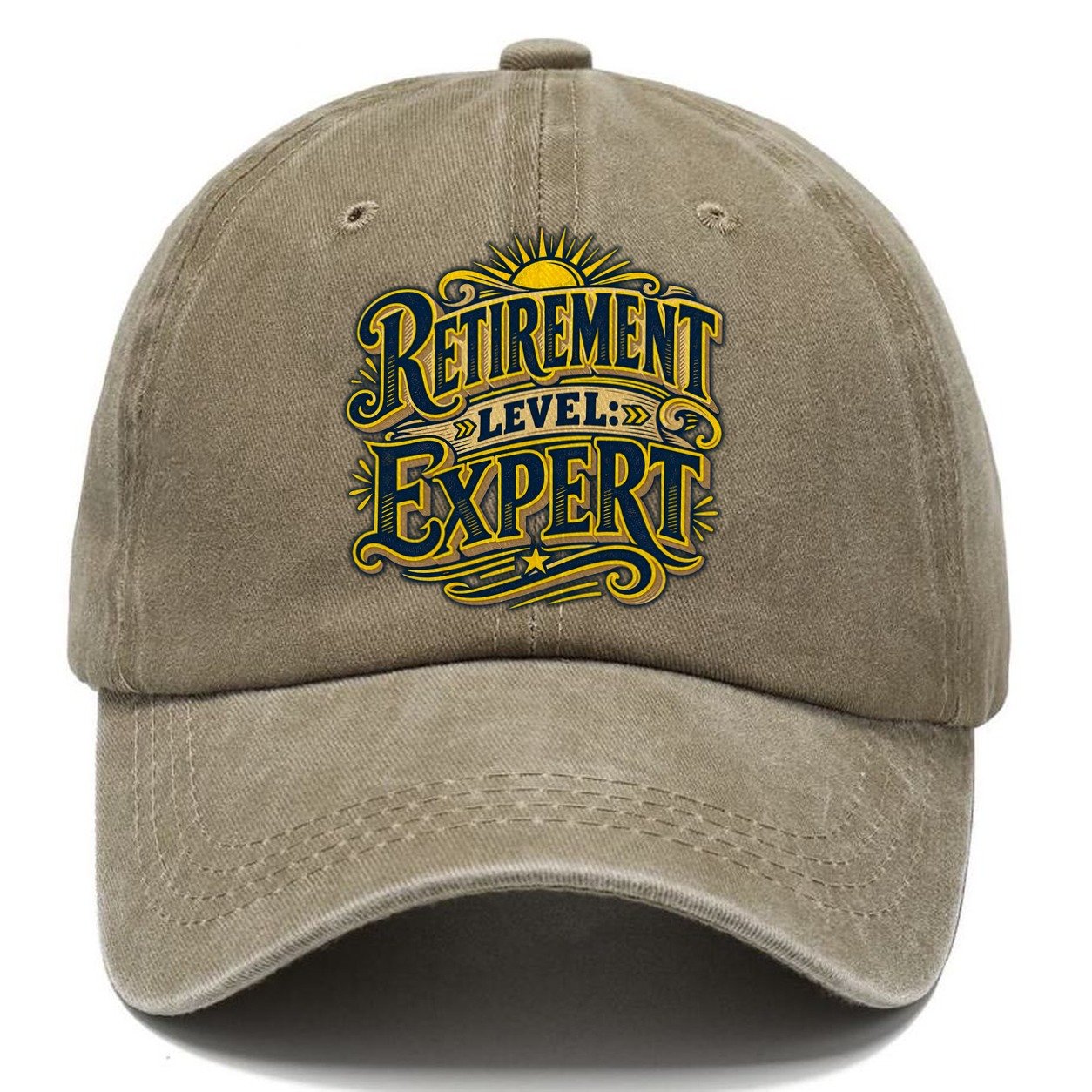 Retirement Level Expert Retired Living Classic Cap – Warm Sand