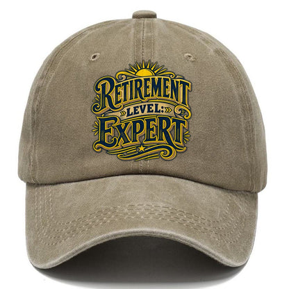 Retirement Level Expert Retired Living Classic Cap – Warm Sand