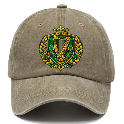 Ireland Heraldic Crest Country Logos Classic Cap – Warm Sand