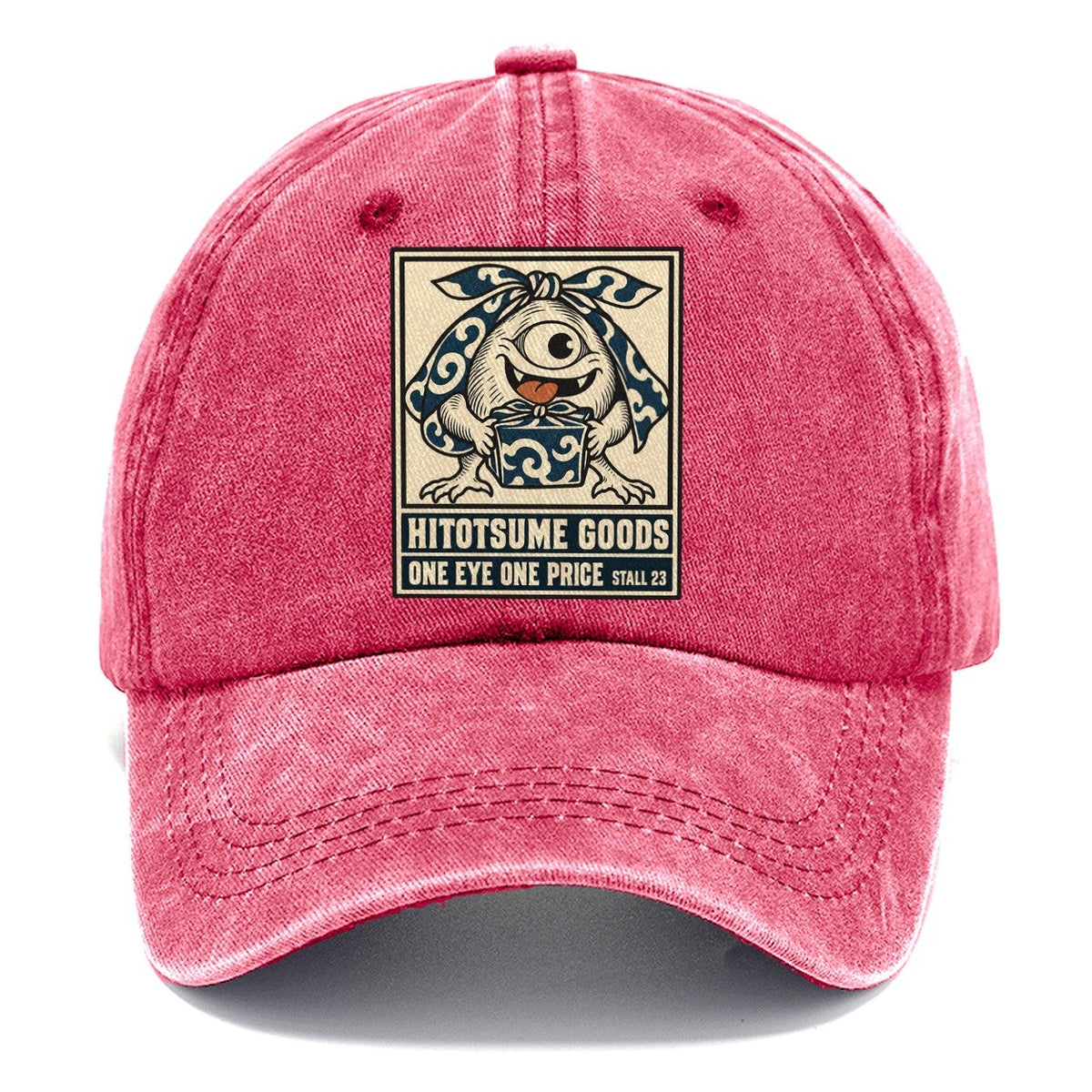 Hitotsume Goods Yokai Night Market Classic Cap – Pomegranate Blush
