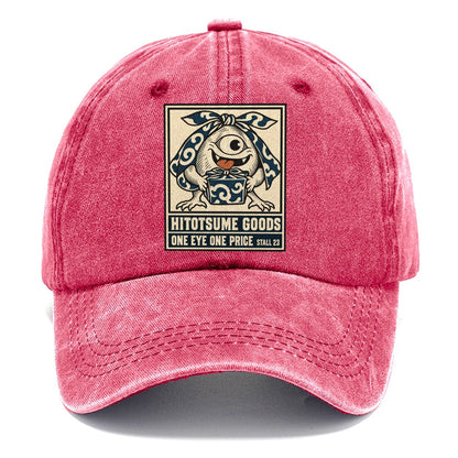 Hitotsume Goods Yokai Night Market Classic Cap – Pomegranate Blush
