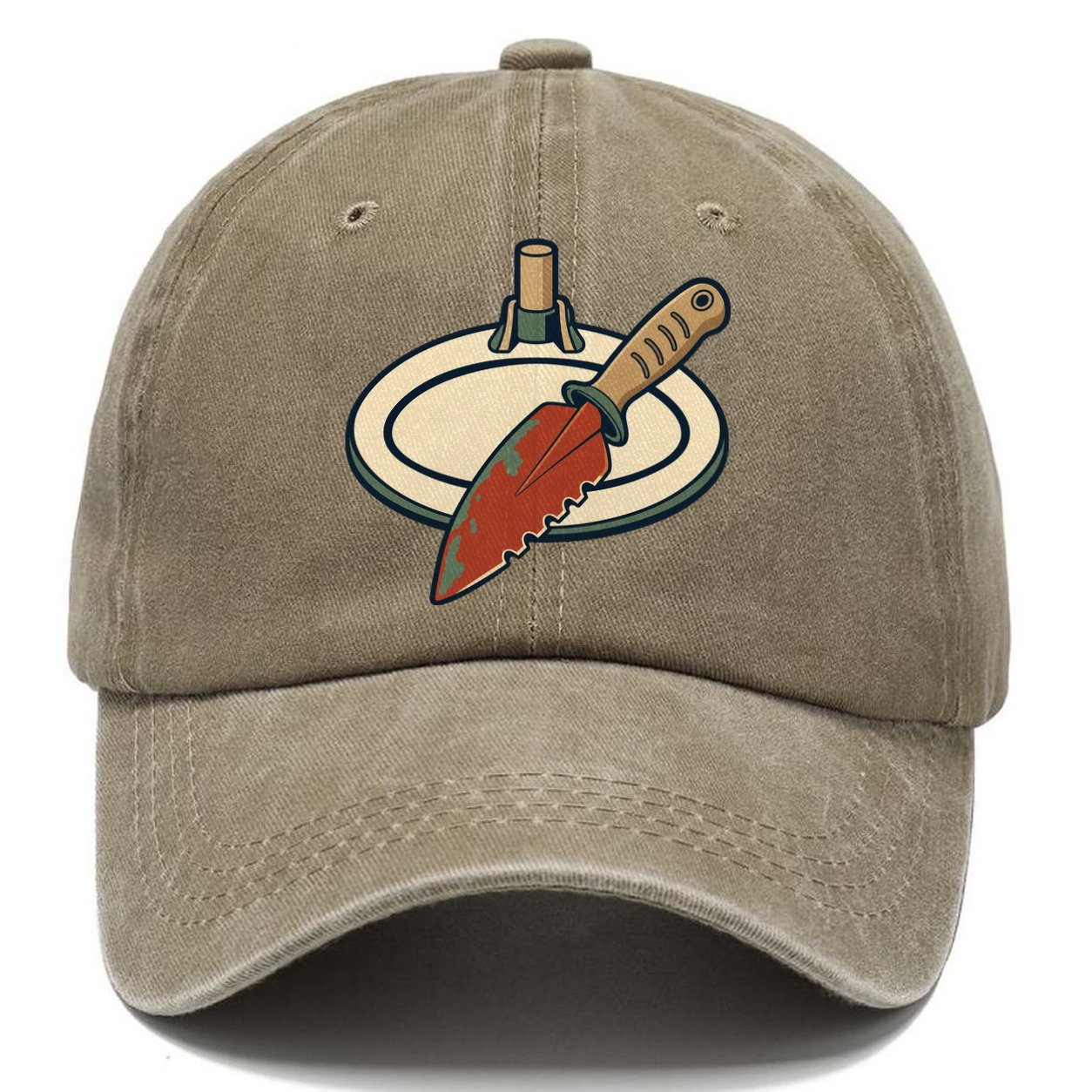 Coil And Trowel Treasure Hunting Classic Cap – Warm Sand