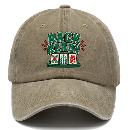 Rack Ready Mahjong Game Night Classic Cap – Warm Sand