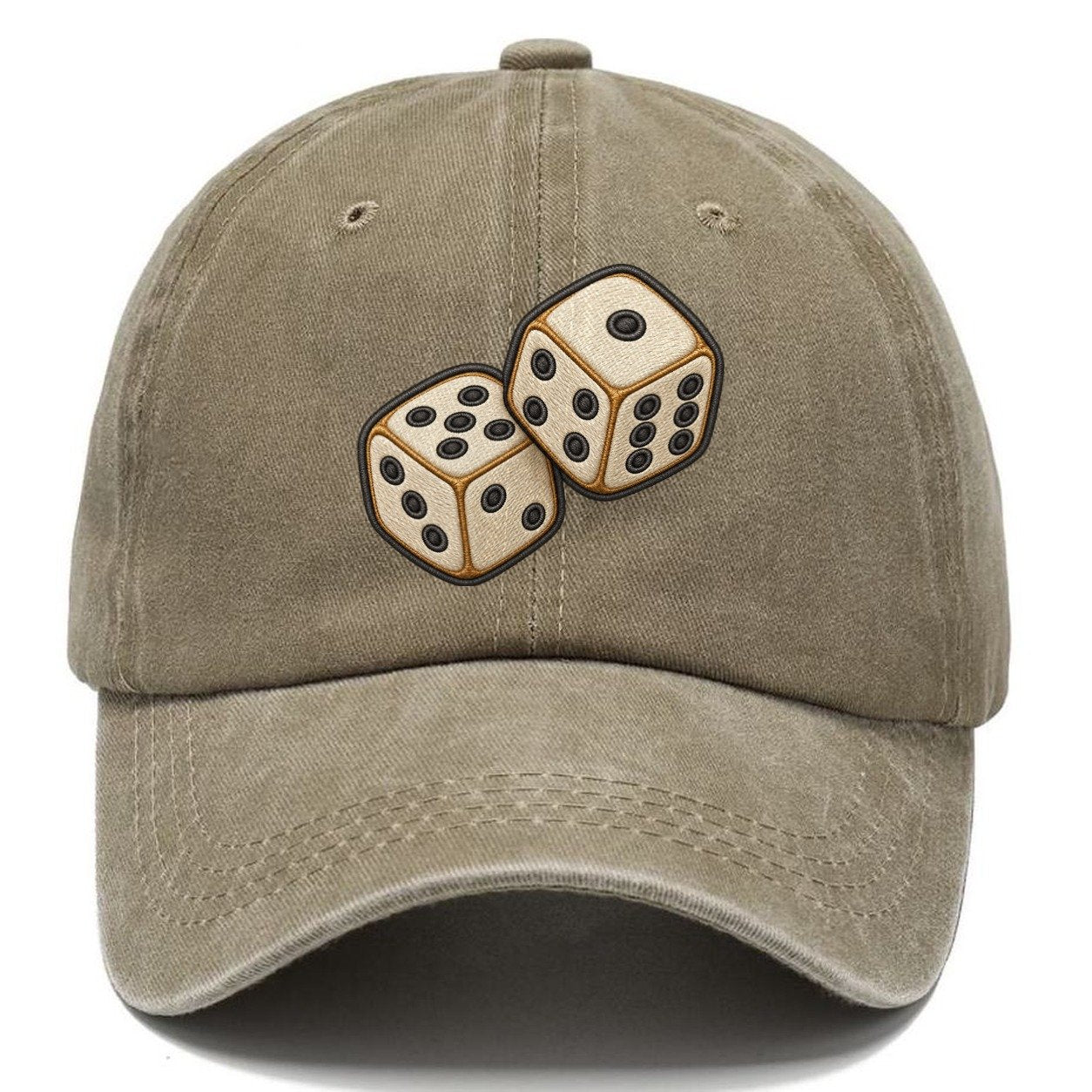 Pair Of Tumbling Dice Board Games Classic Cap – Warm Sand