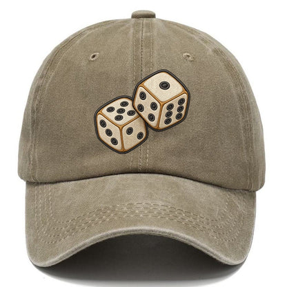 Pair Of Tumbling Dice Board Games Classic Cap – Warm Sand