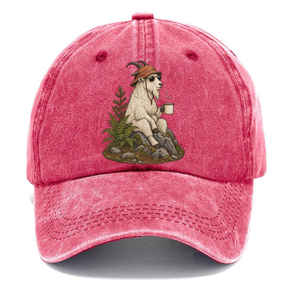 Goat Summit Coffee Slow Camp Club Classic Cap – Pomegranate Blush