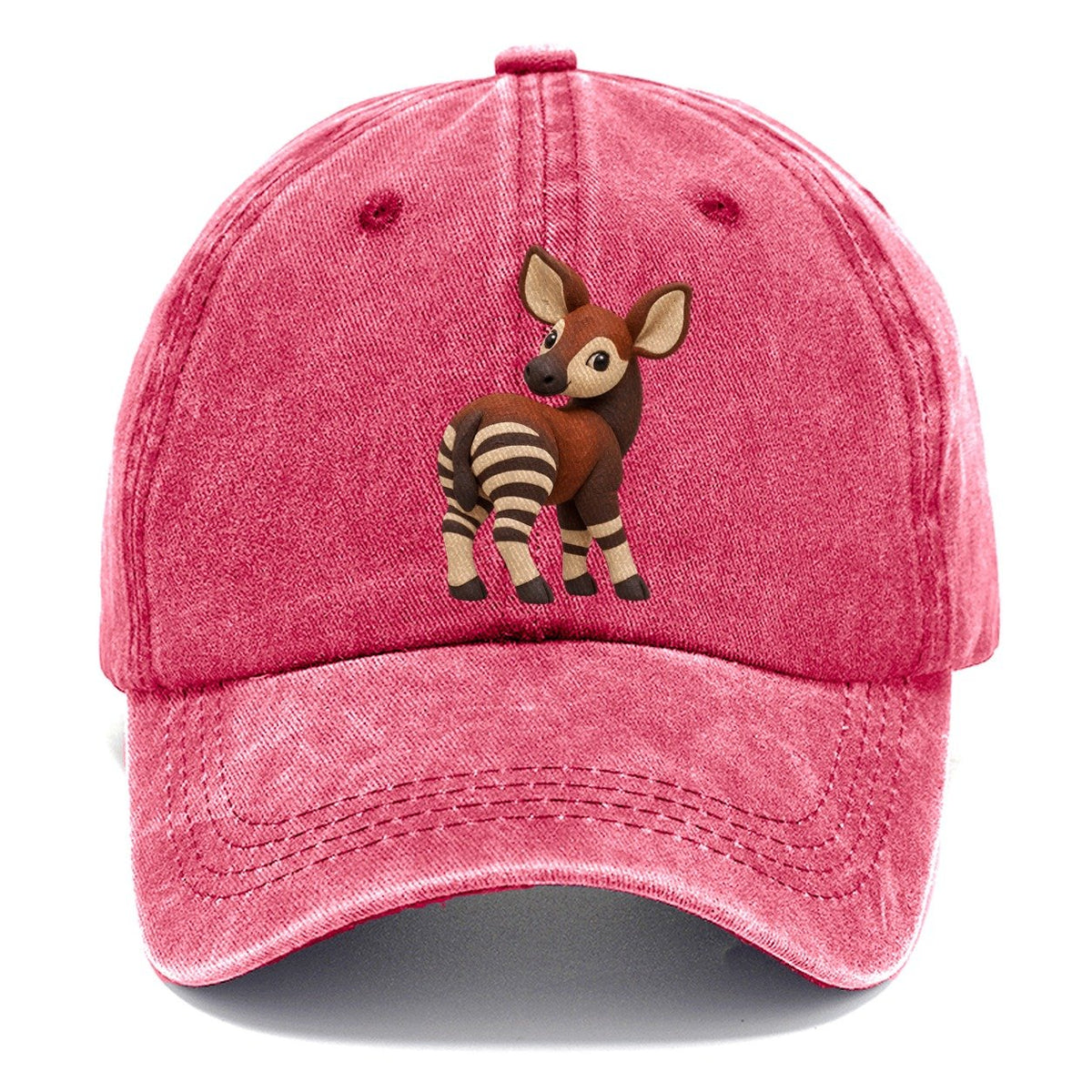 Okapi Side Glance Classic Cap – Pomegranate Blush