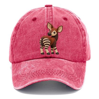 Okapi Side Glance Classic Cap – Pomegranate Blush