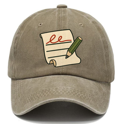 Signature Line And Pencil Geocaching Classic Cap – Warm Sand