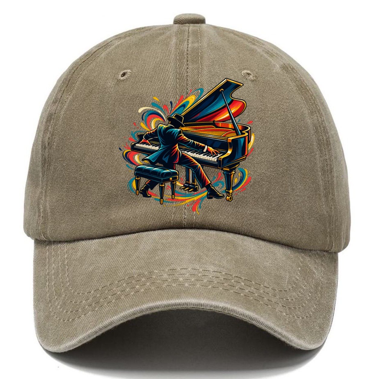 Grand Piano Icon Music Instruments Classic Cap – Warm Sand