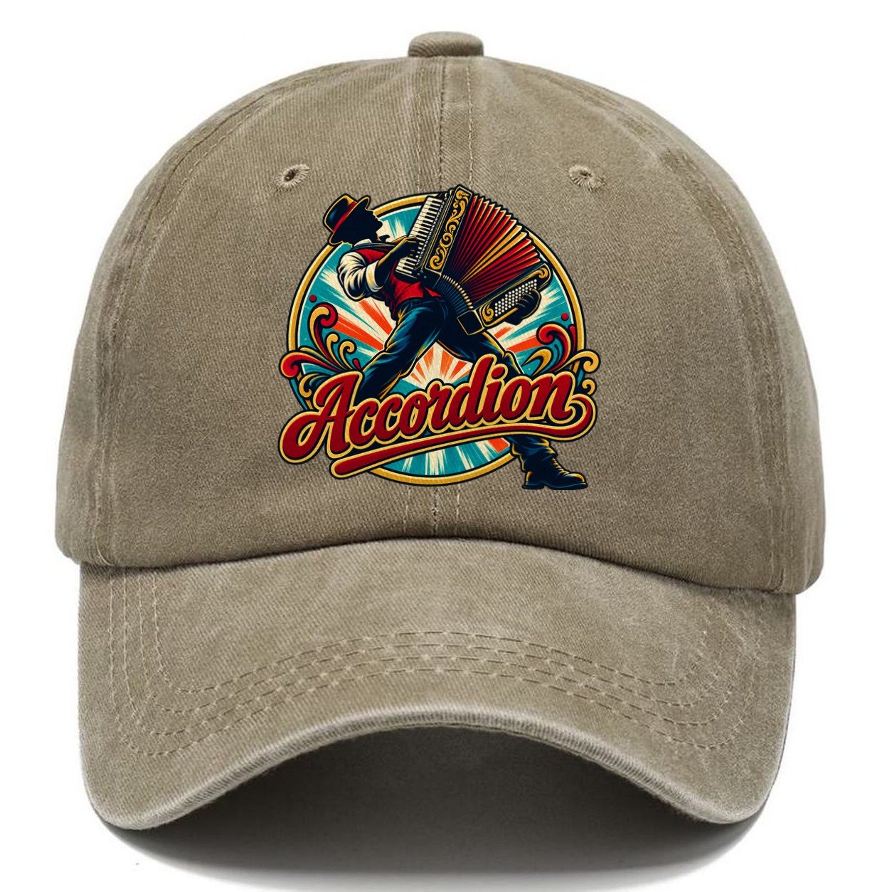 Accordion Crest Music Instruments Classic Cap – Warm Sand