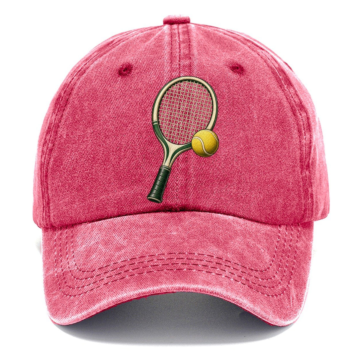 Tennis Racket Ball Balance Pastimes Companions Classic Cap – Pomegranate Blush