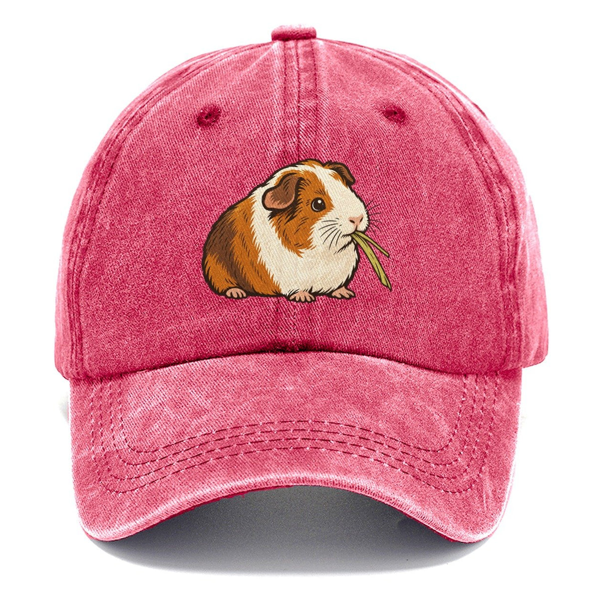 Guinea Pig Hay Bite Small Pet Logos Classic Cap – Pomegranate Blush