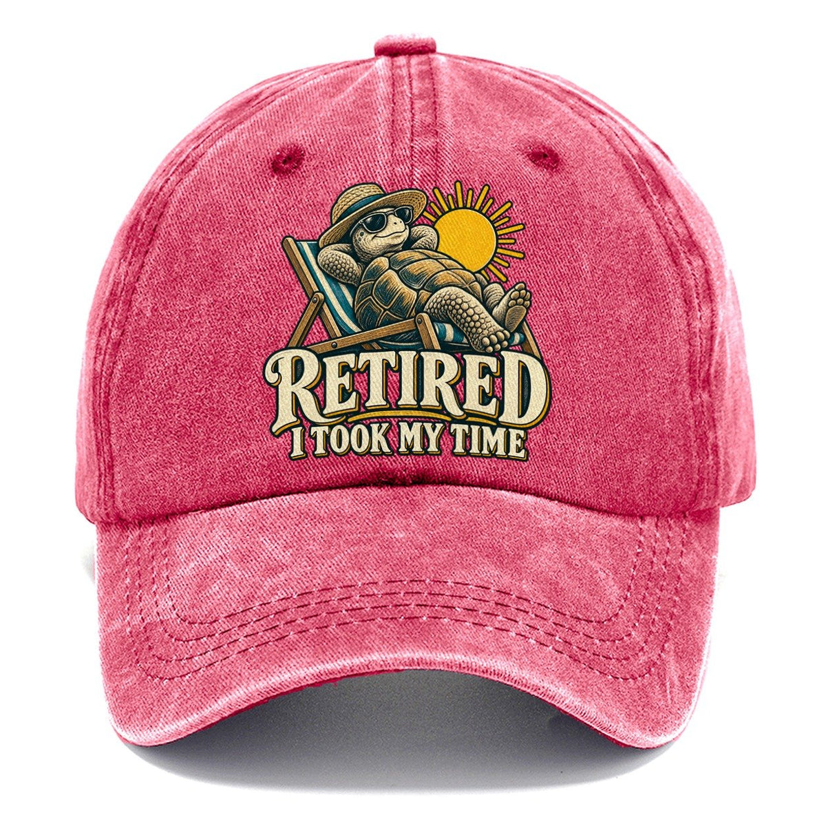 Retired Took My Time Everyday Originals Classic Cap – Pomegranate Blush