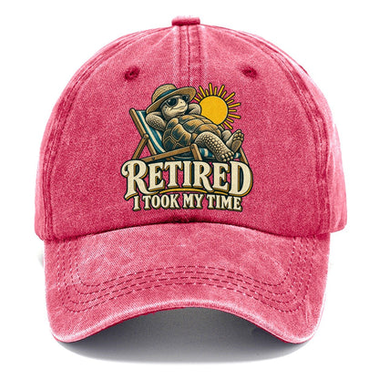 Retired Took My Time Everyday Originals Classic Cap – Pomegranate Blush