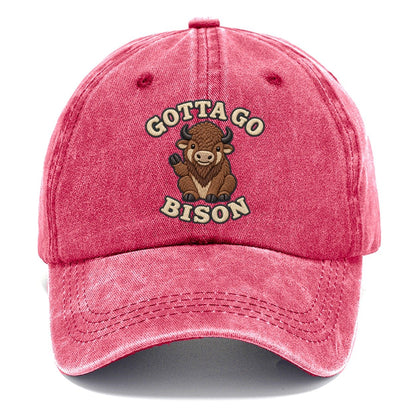 Bison Animal Puns Classic Cap – Pomegranate Blush