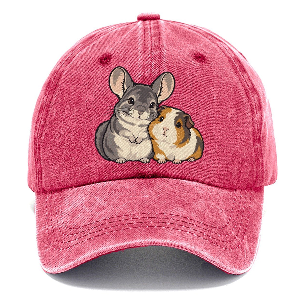 Chinchilla And Guinea Pig Small Pet Logos Classic Cap – Pomegranate Blush