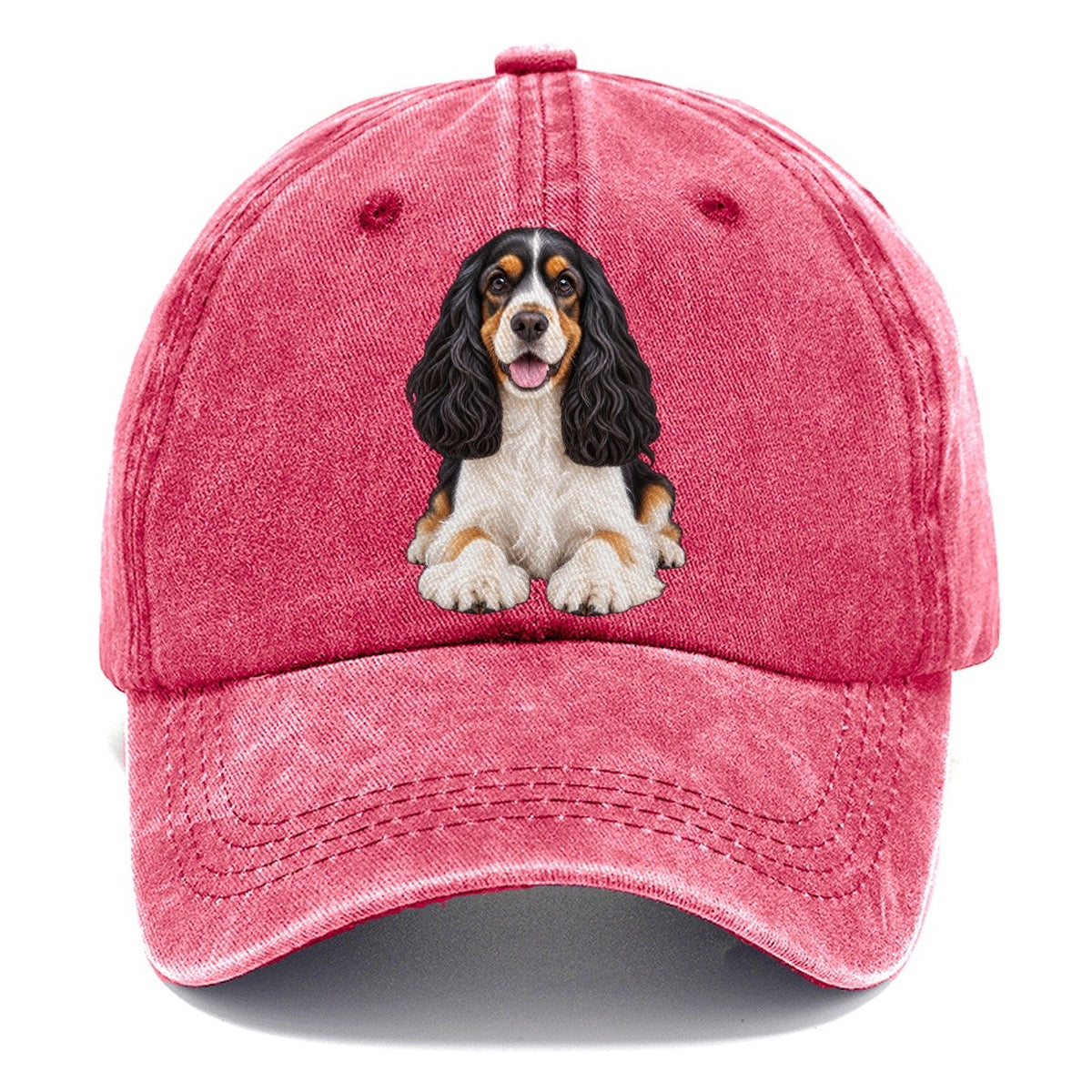 Tri Color Cocker Spaniel Classic Cap – Pomegranate Blush