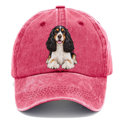 Tri Color Cocker Spaniel Classic Cap – Pomegranate Blush