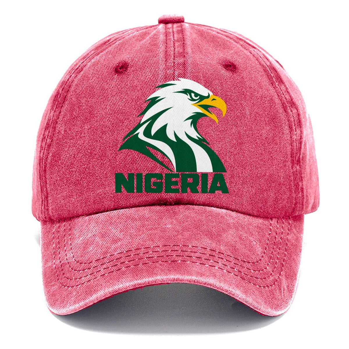 Nigeria Retro Badge Classic Cap – Pomegranate Blush