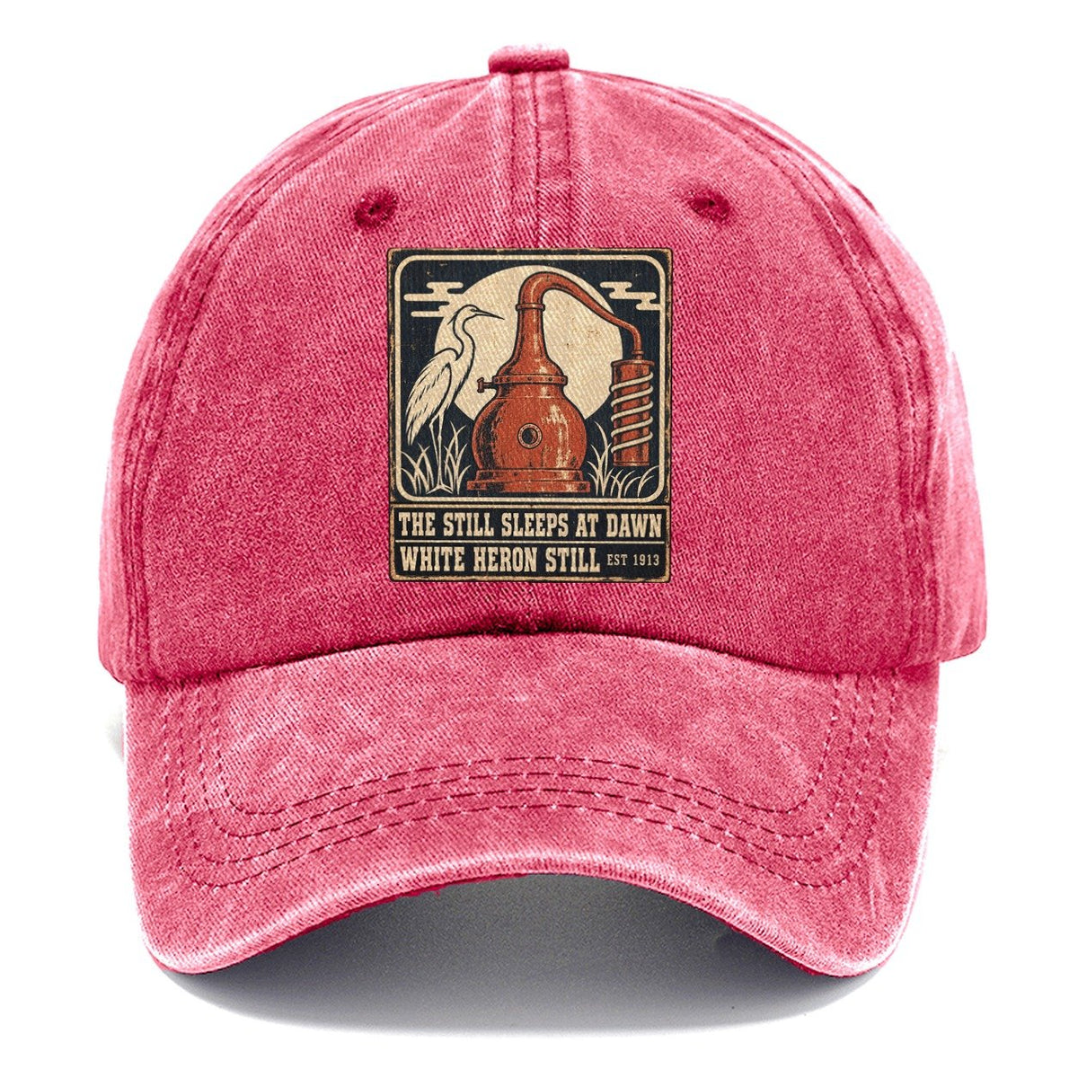 White Heron Still Izakaya Rules Classic Cap – Pomegranate Blush