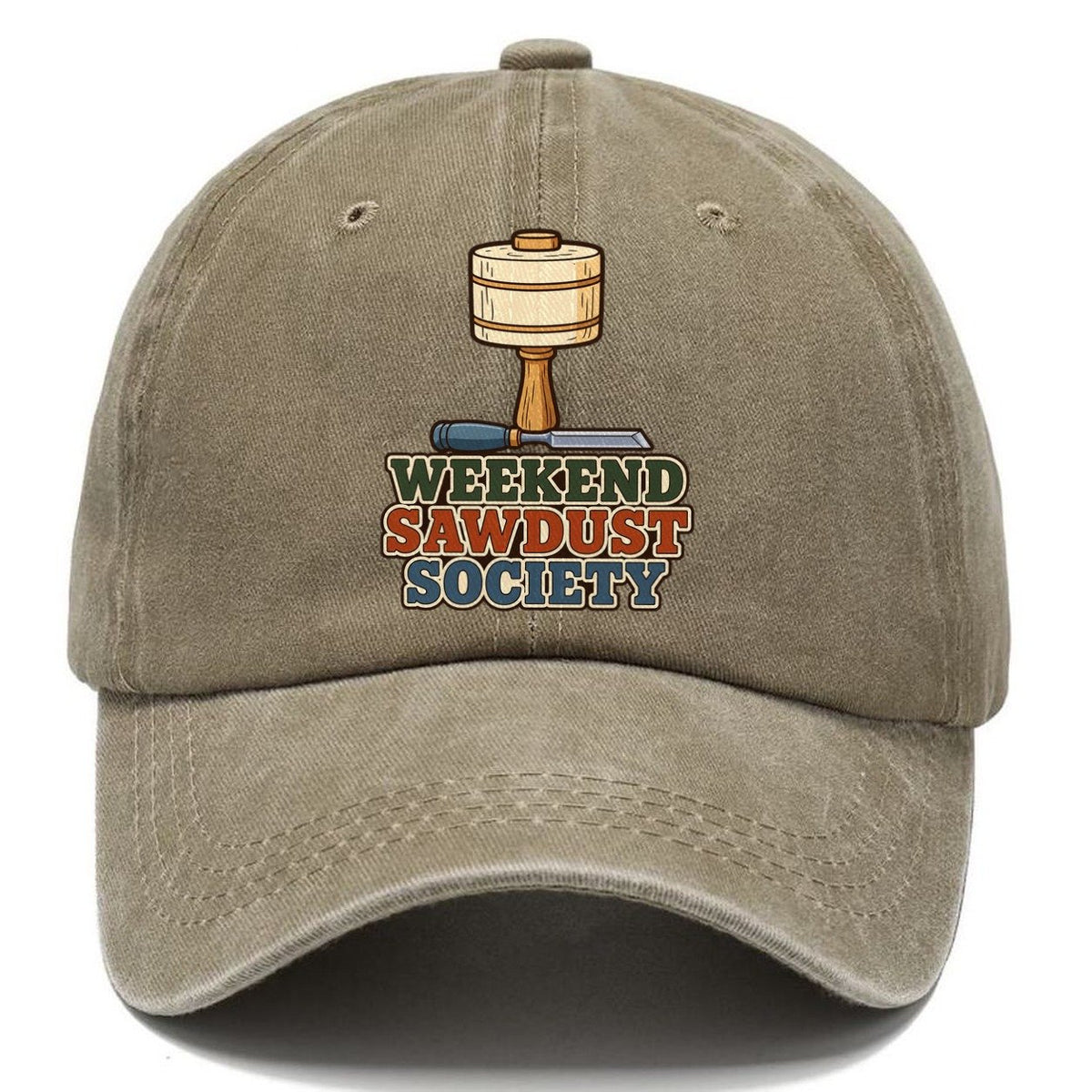 Weekend Sawdust Society Woodworking Classic Cap – Warm Sand
